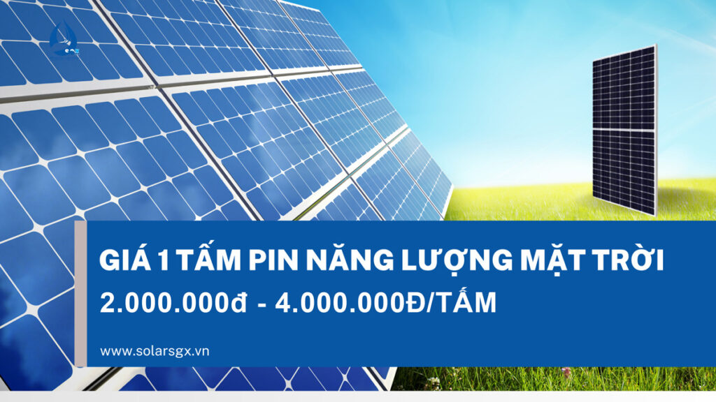 Giá 1 tấm pin năng lượng mặt trời
