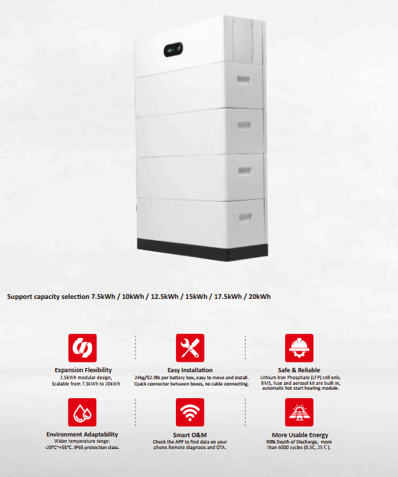 High Voltage Stackable Energy Storage Battery AF2500W-H1 (1)