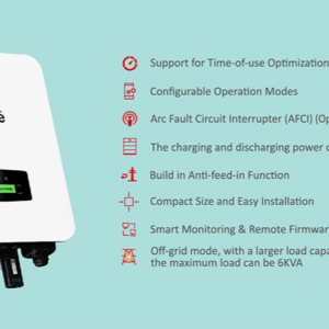 Single phase hybrid inverter 4-6kw plus series