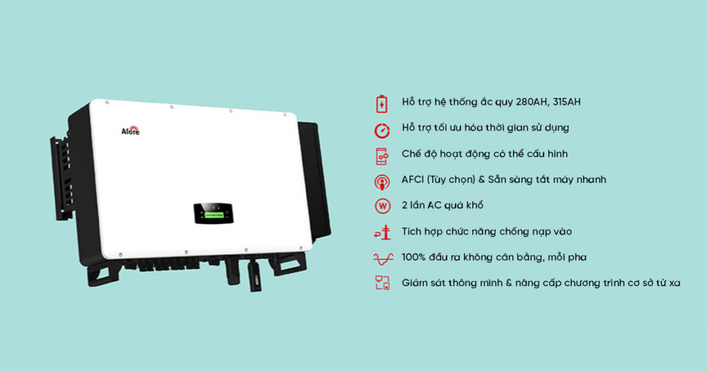 Biến tần hybrid 3 pha 36-50kw