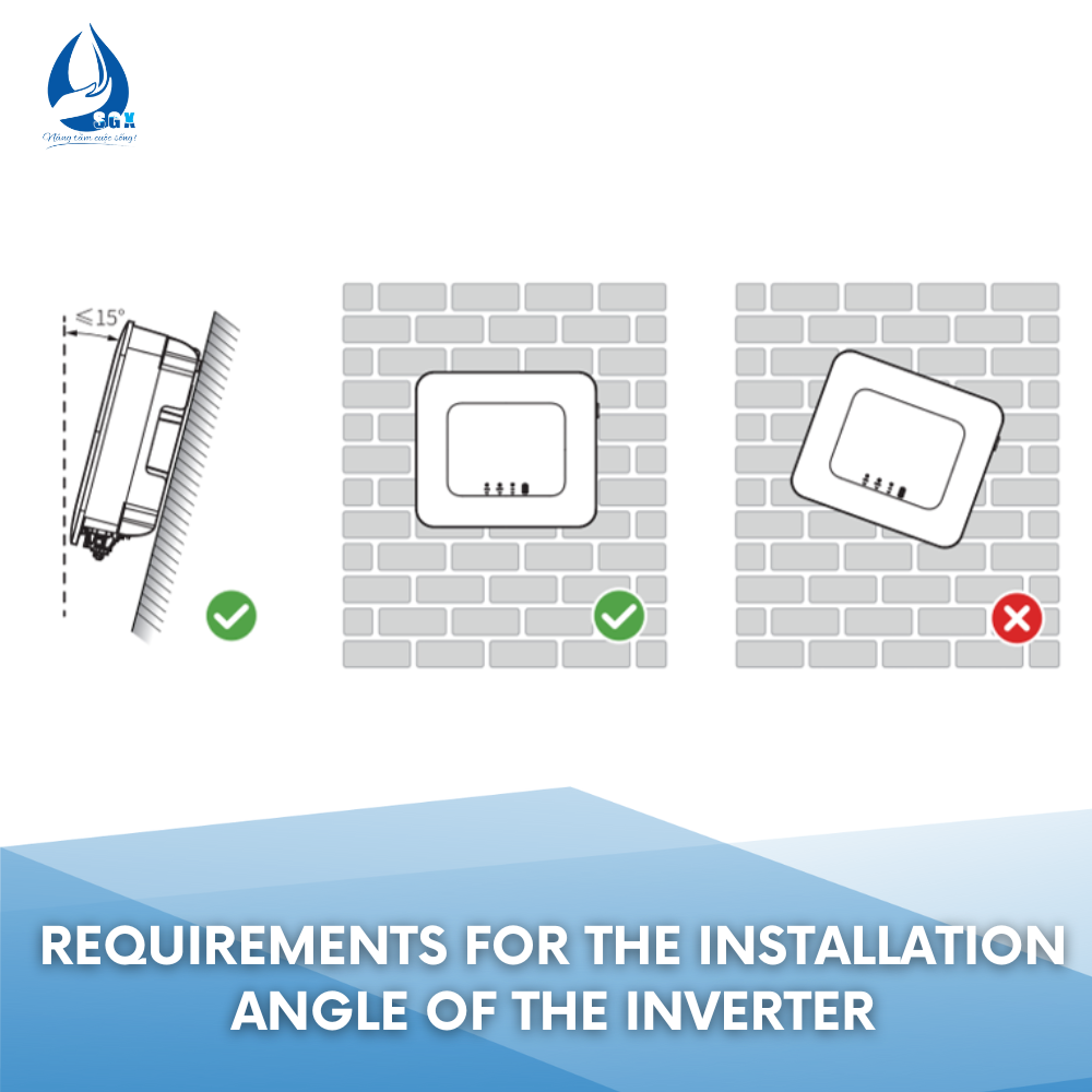 requirements for the installation angle of the inverter